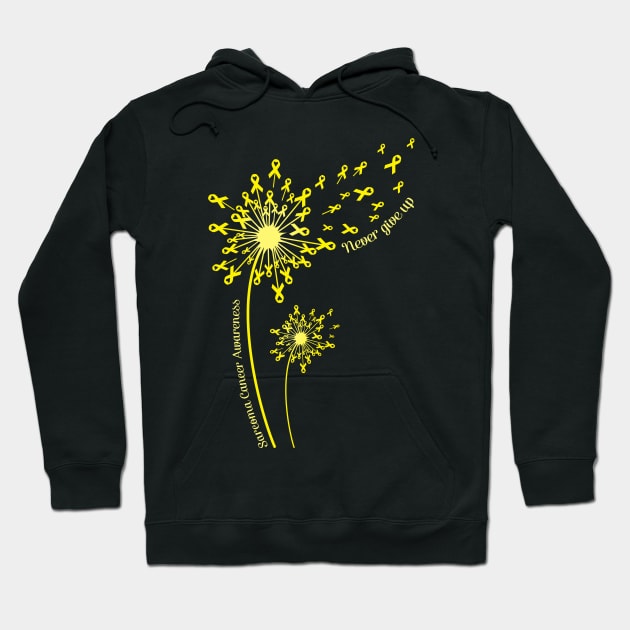 Dandelion Sarcoma Cancer Awareness Never Give Up T-shirt Hoodie by Elliottda